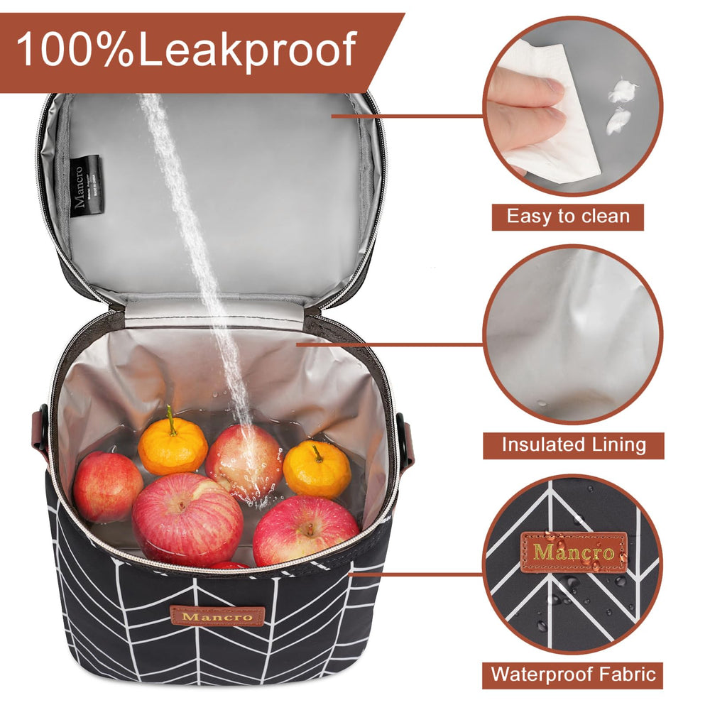 Mancro cooler bag doubles as lunch or pump bag for versatile daily use.