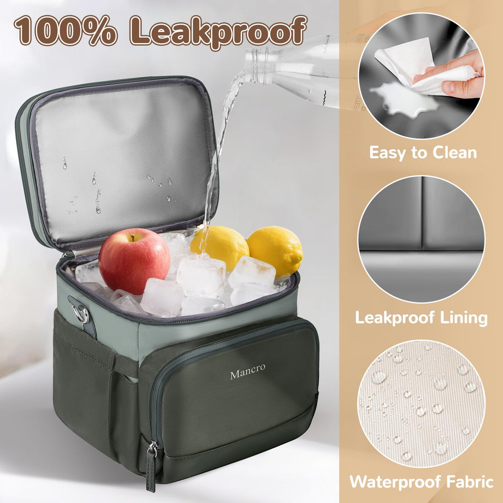 Mancro Breastmilk Cooler Bag features multiple compartments for quick access to essentials