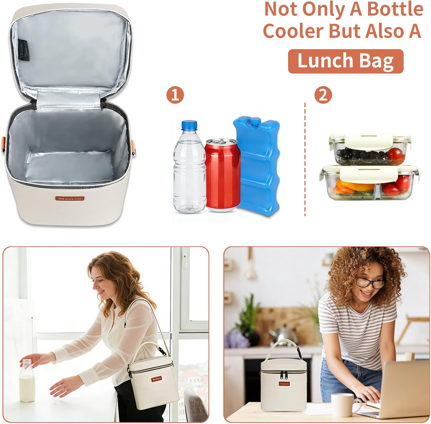 Mancro cooler bag outdoors, ready for travel and longer days away from home.