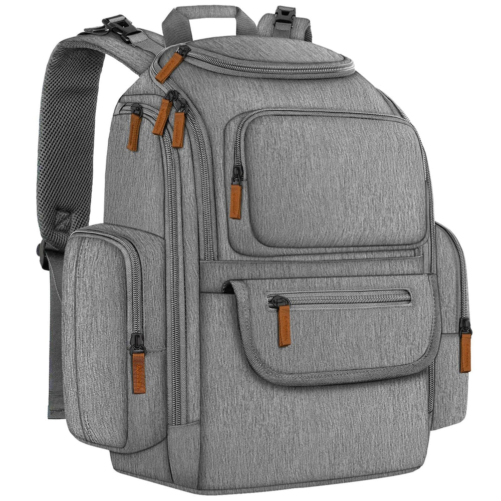 Mancro diaper bag backpack main compartment keeps baby essentials organized on the go.