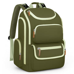 Mancro diaper bag backpack open layout enables quick-access main compartment