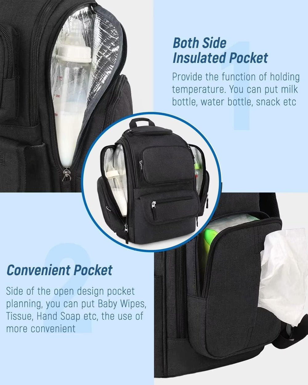 Mancro diaper bag suits both moms and dads for everyday tasks