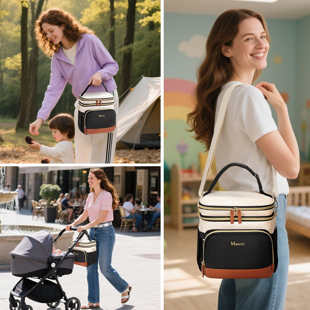 Mancro breast milk cooler bag is ideal for work, daycare, and travel.