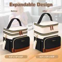 Mancro expandable height feature adds 2.16 inches for extra storage on the go.