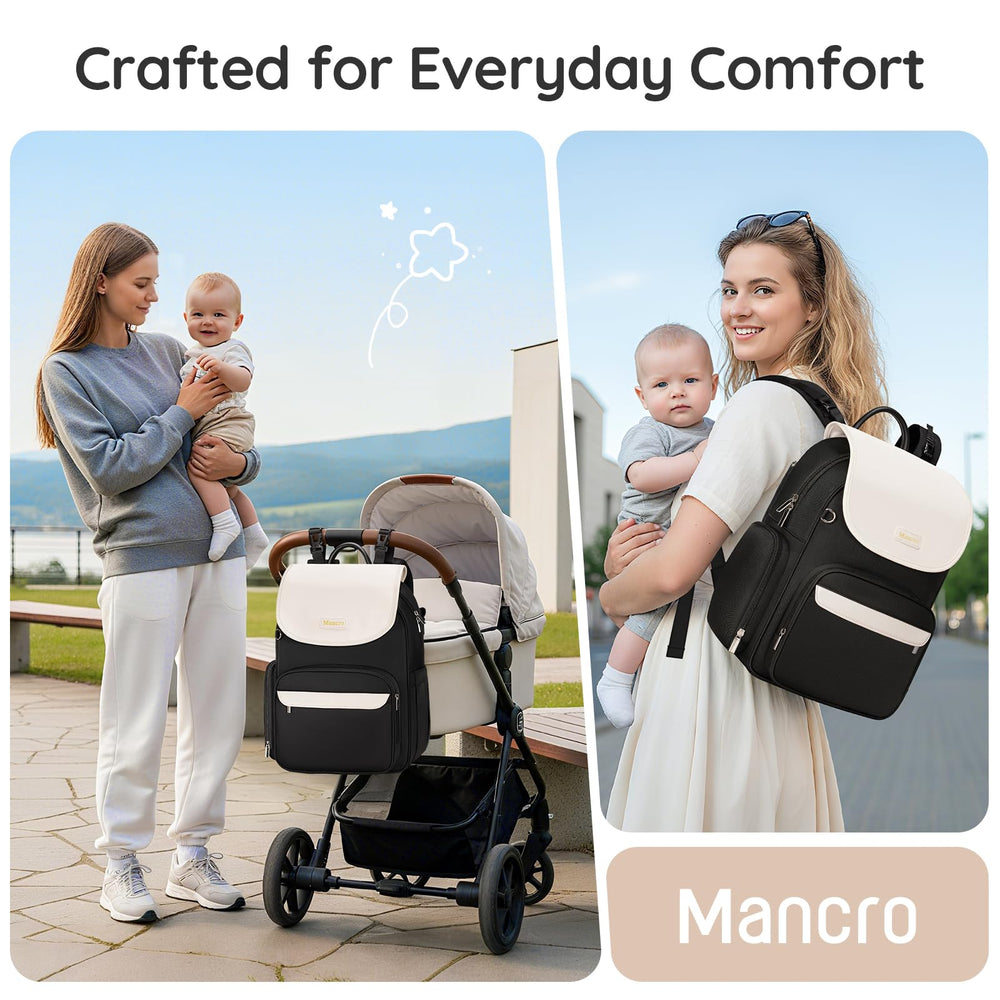 Mancro front quick-access pocket ideal for tissues, keys, and small essentials