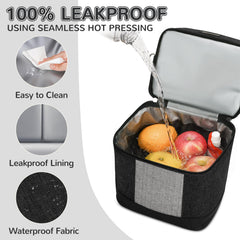 Mancro cooler bag with reusable ice pack for on-the-go cooling