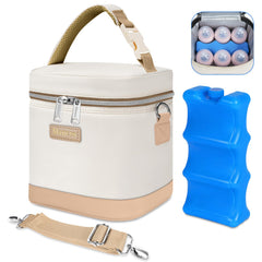 Mancro insulated baby bottle cooler bag roomy interior for six 9oz bottles
