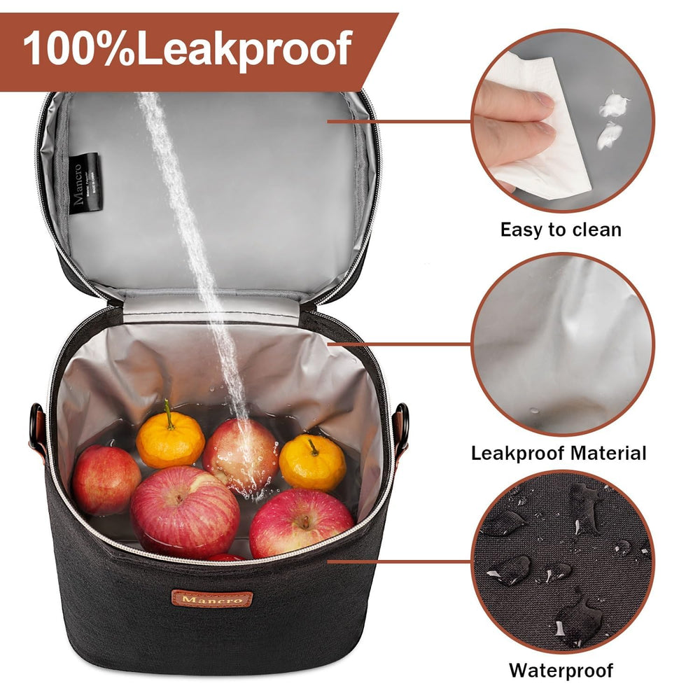 Mancro insulated bottle cooler leakproof interior simplifies cleanup on the go