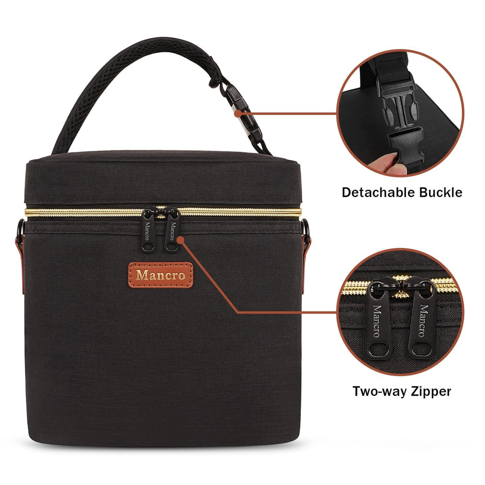 Mancro insulated cooler bag waterproof exterior resists spills and dirt