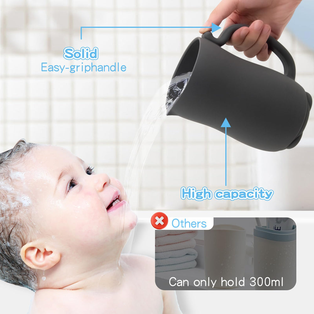 Mandoo baby bath rinse cup dark gray design for modern bathrooms