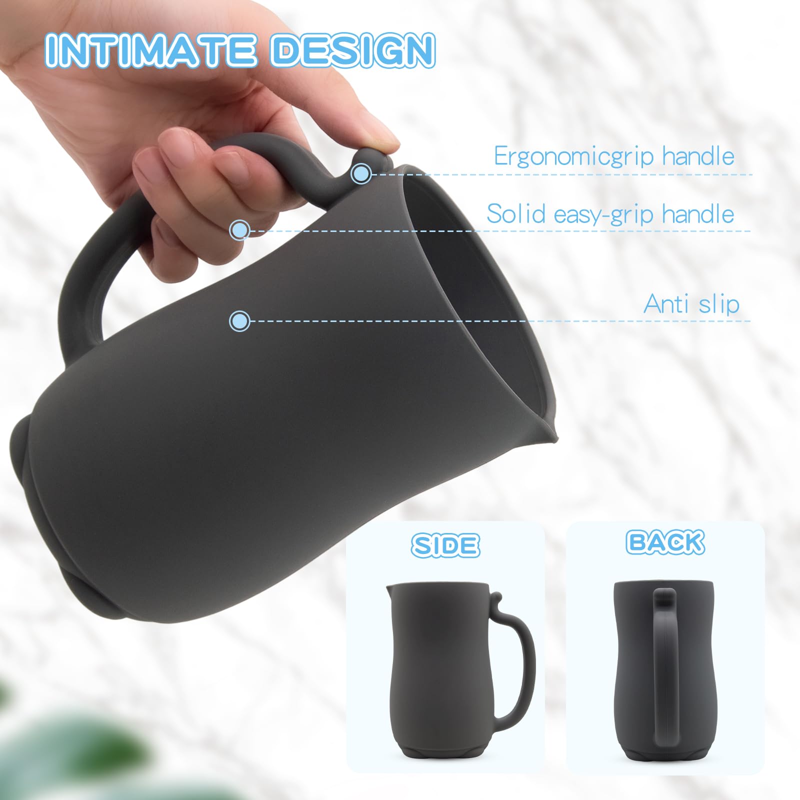 Mandoo bath rinse cup capacity 700ml ready for shampoo rinses