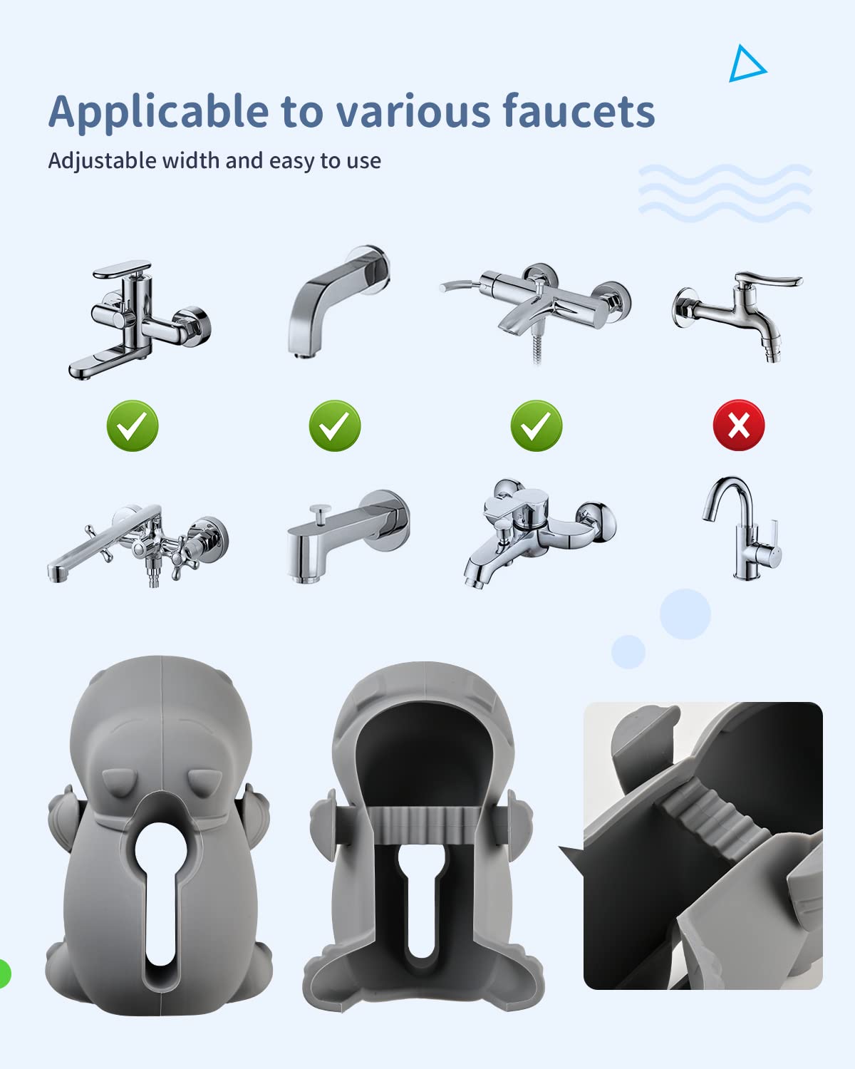 Mandoo packaging and product scene showing friendly grey hippo design