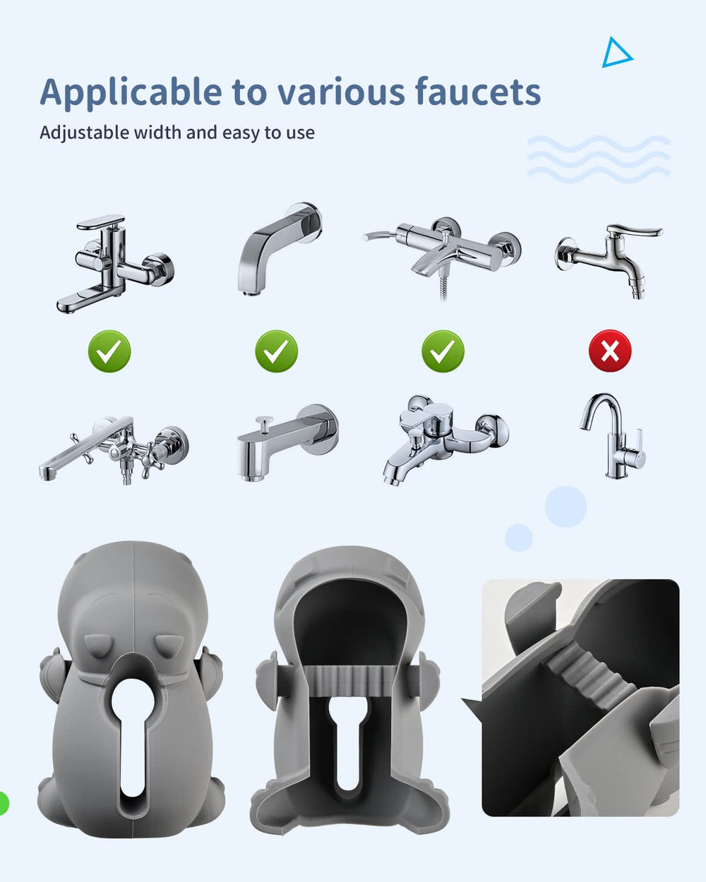 Mandoo packaging and product scene showing friendly grey hippo design