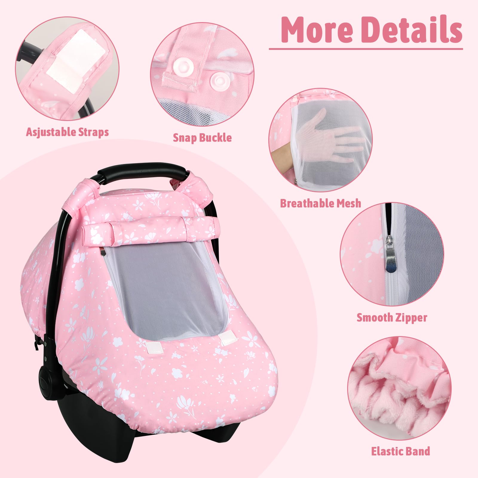 ManFaiSky car seat cover stretch material providing soft, snug fit