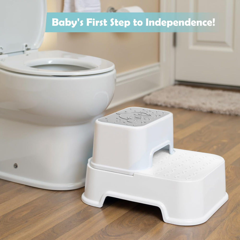 Mangohood 2-Step Stool with faucet extender brings water closer for kids.