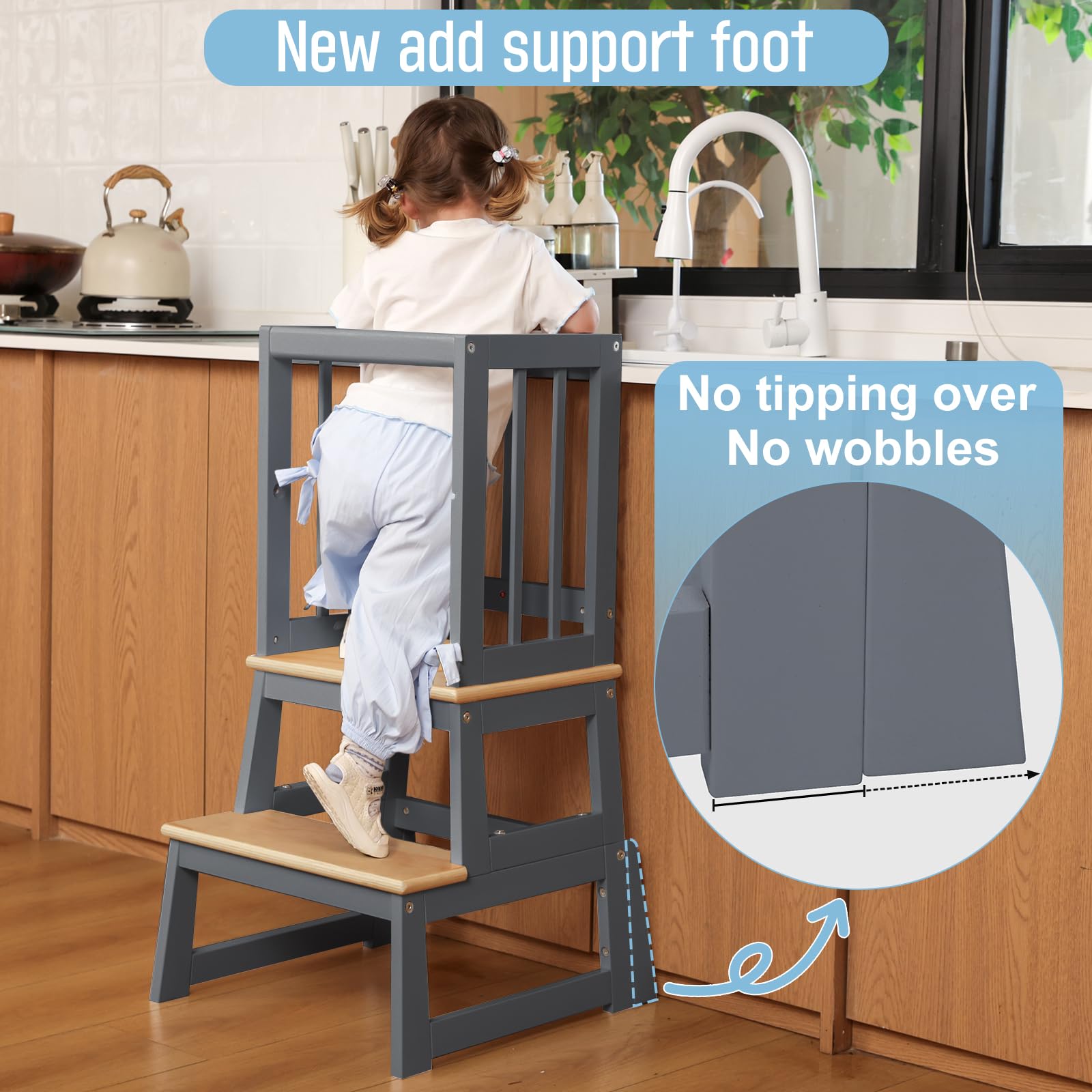 Mangohood Anti-Drop Safety Bar keeps little explorers secure during kitchen tasks.