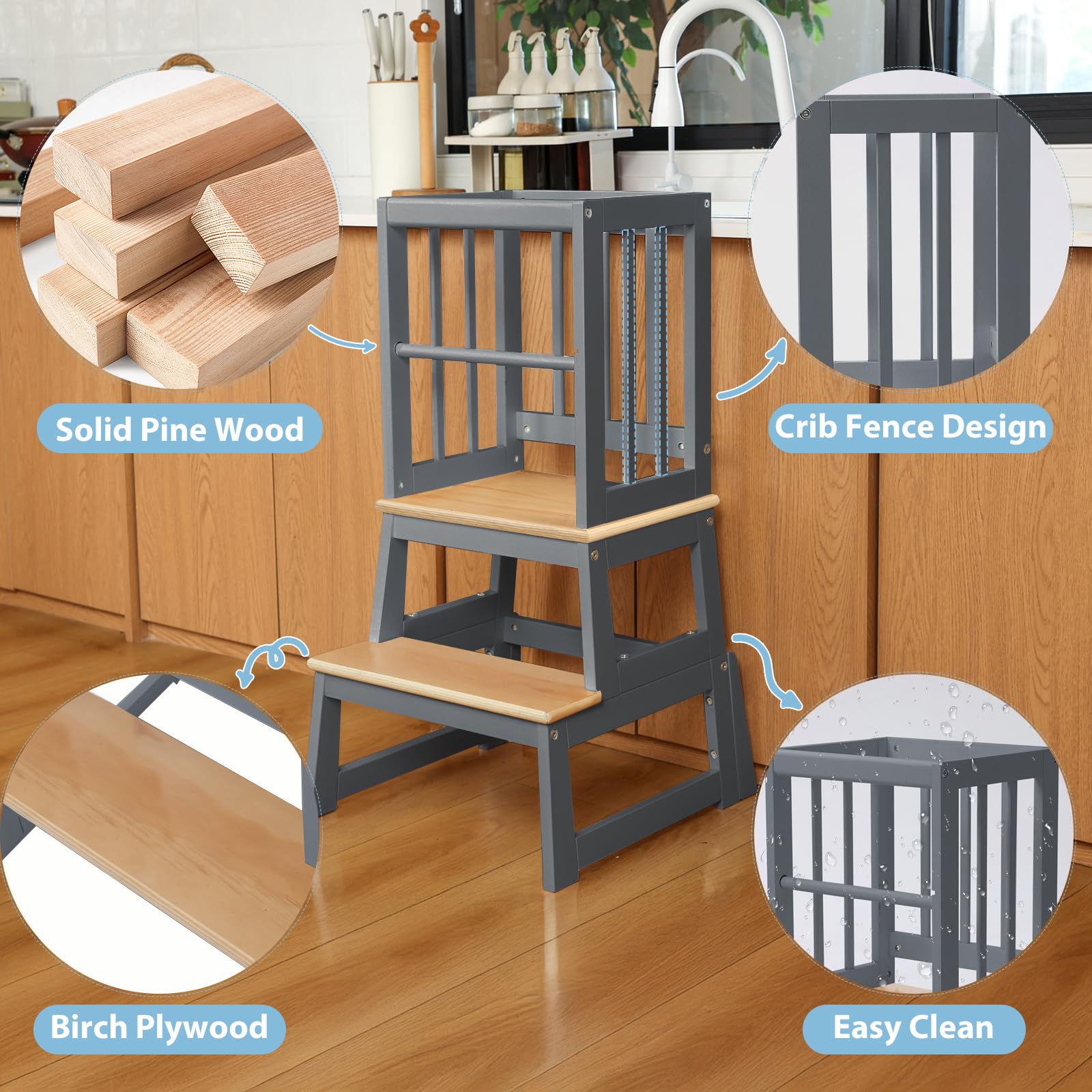 Mangohood Easy-clean design makes kitchen activities quick and simple to tidy.