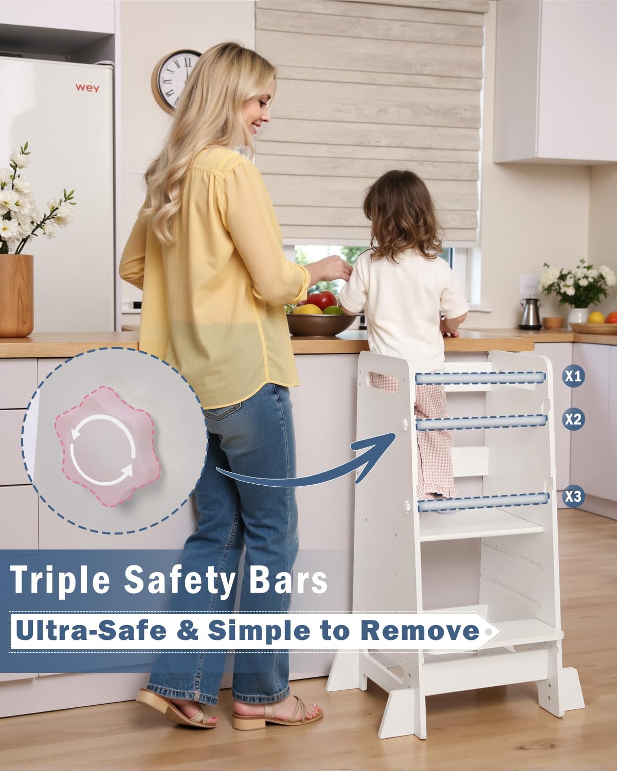 Mangohood kitchen-counter helper supports child participation in daily tasks
