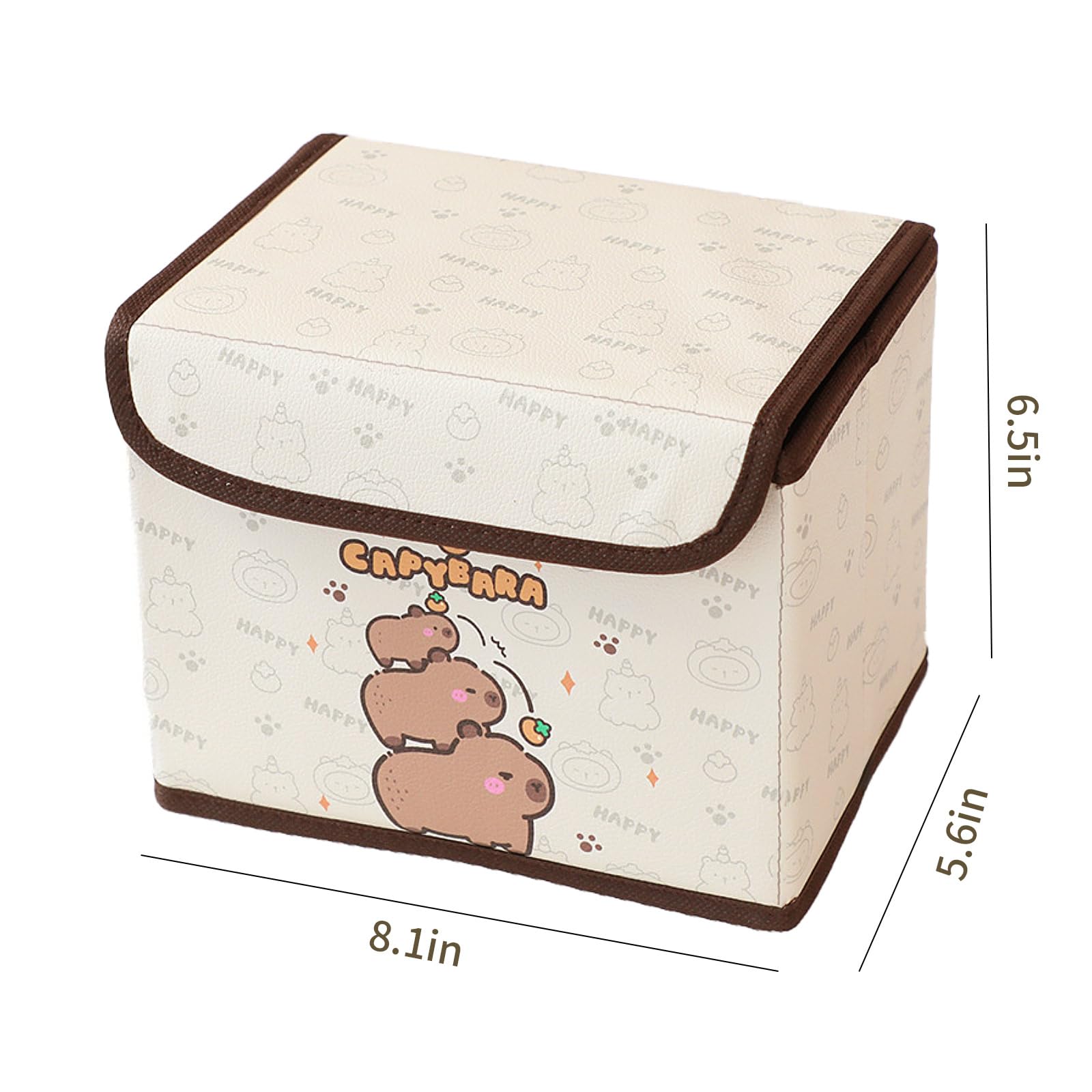 Mangpung capybara storage bin collapsible design ready for closet or desk organization