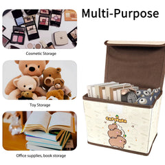 Mangpung capybara storage bin office cosmetics keeps skincare and makeup organized