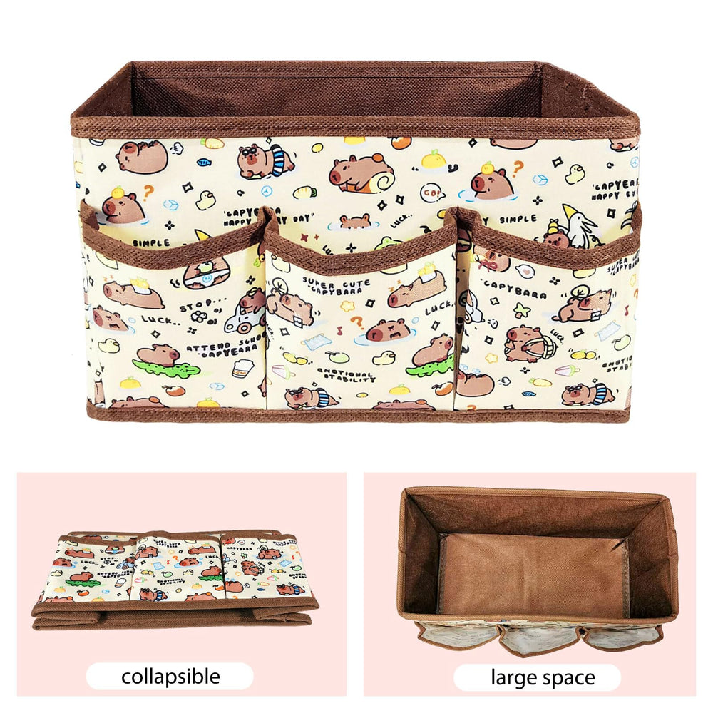 Mangpung Kawaii four-grid bin with multiple compartments.