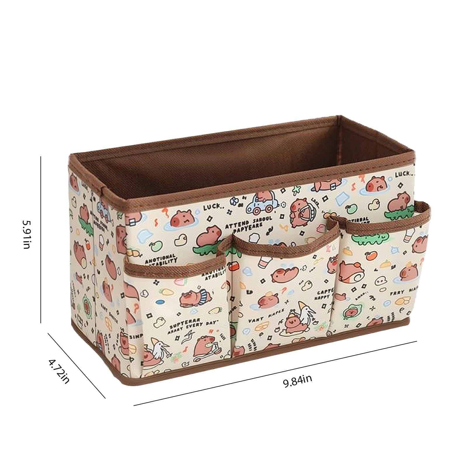 Mangpung Kawaii collapsible storage bin folded flat saves space.