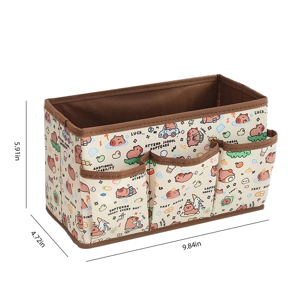 Mangpung Kawaii collapsible storage bin folded flat saves space.