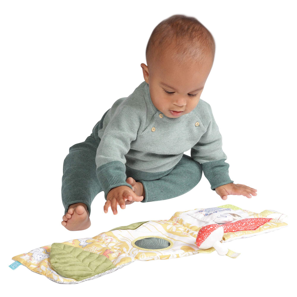 Manhattan Toy Deer One textured teether corner encourages grasping and soothing gums