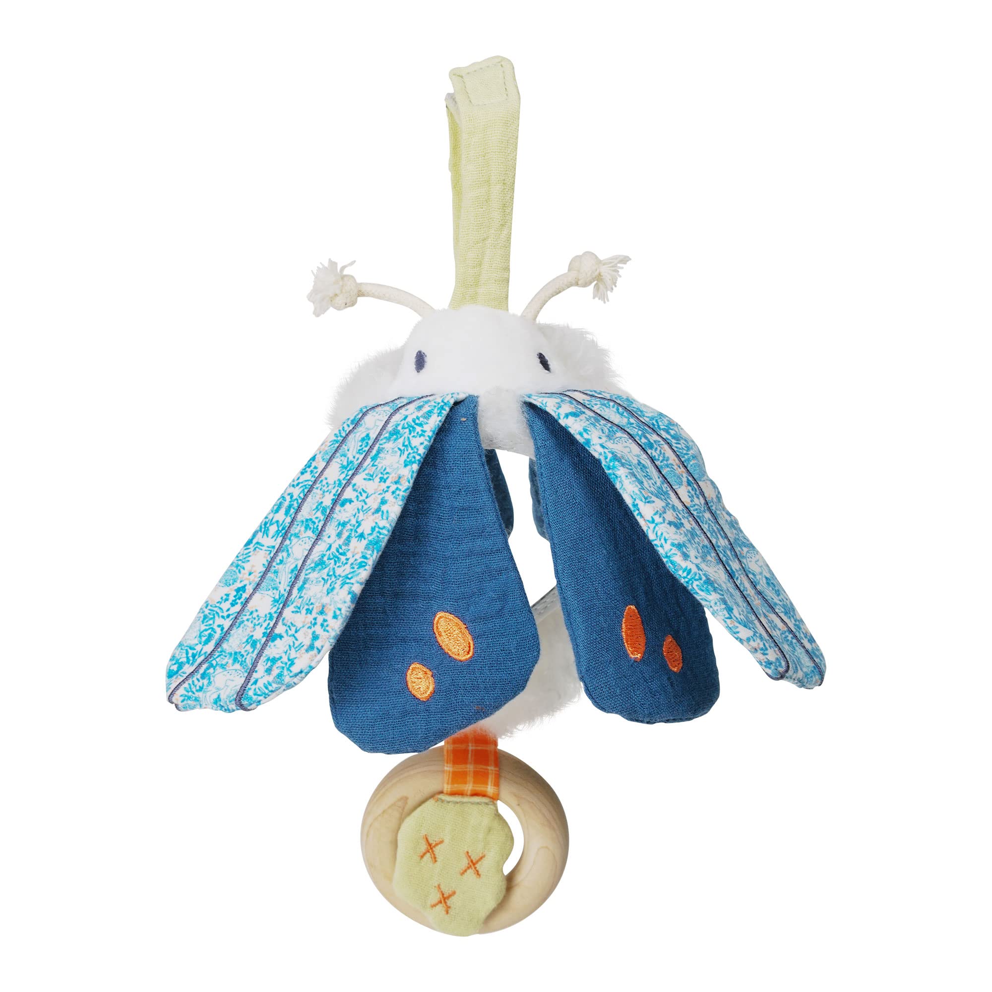 Manhattan Toy Luna Moth close-up texture for soothing tactile play