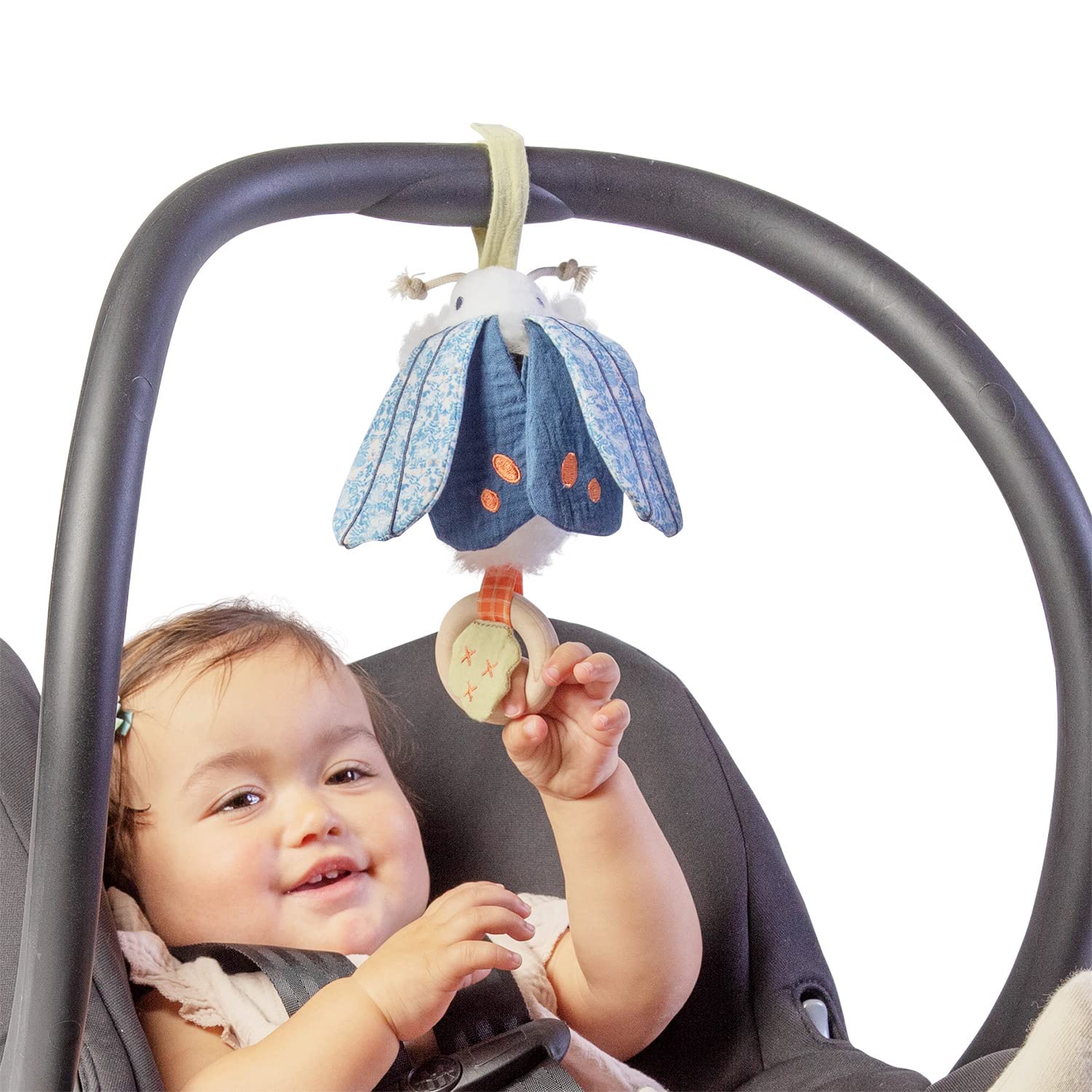 Manhattan Toy Luna Moth washable fabrics for easy cleanup