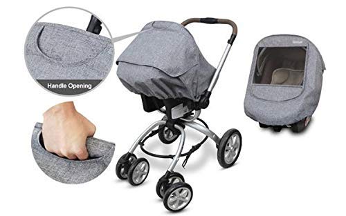Manito Melange dual zipper entry allows easy access to baby