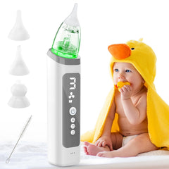 Manotears nasal aspirator baby front view highlighting compact design for quick relief
