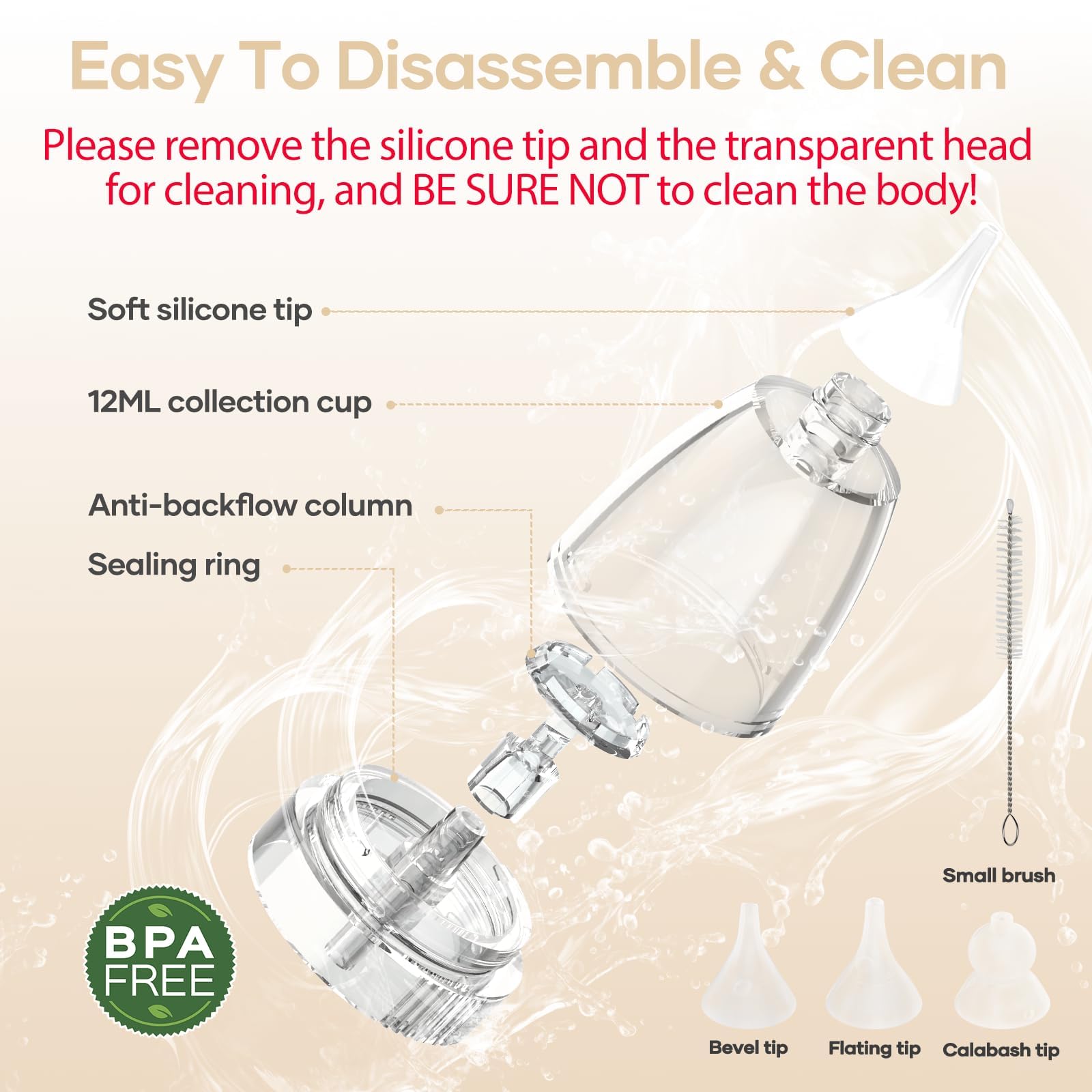 Manotears cleaning-friendly design enables easy tip removal and hygienic maintenance