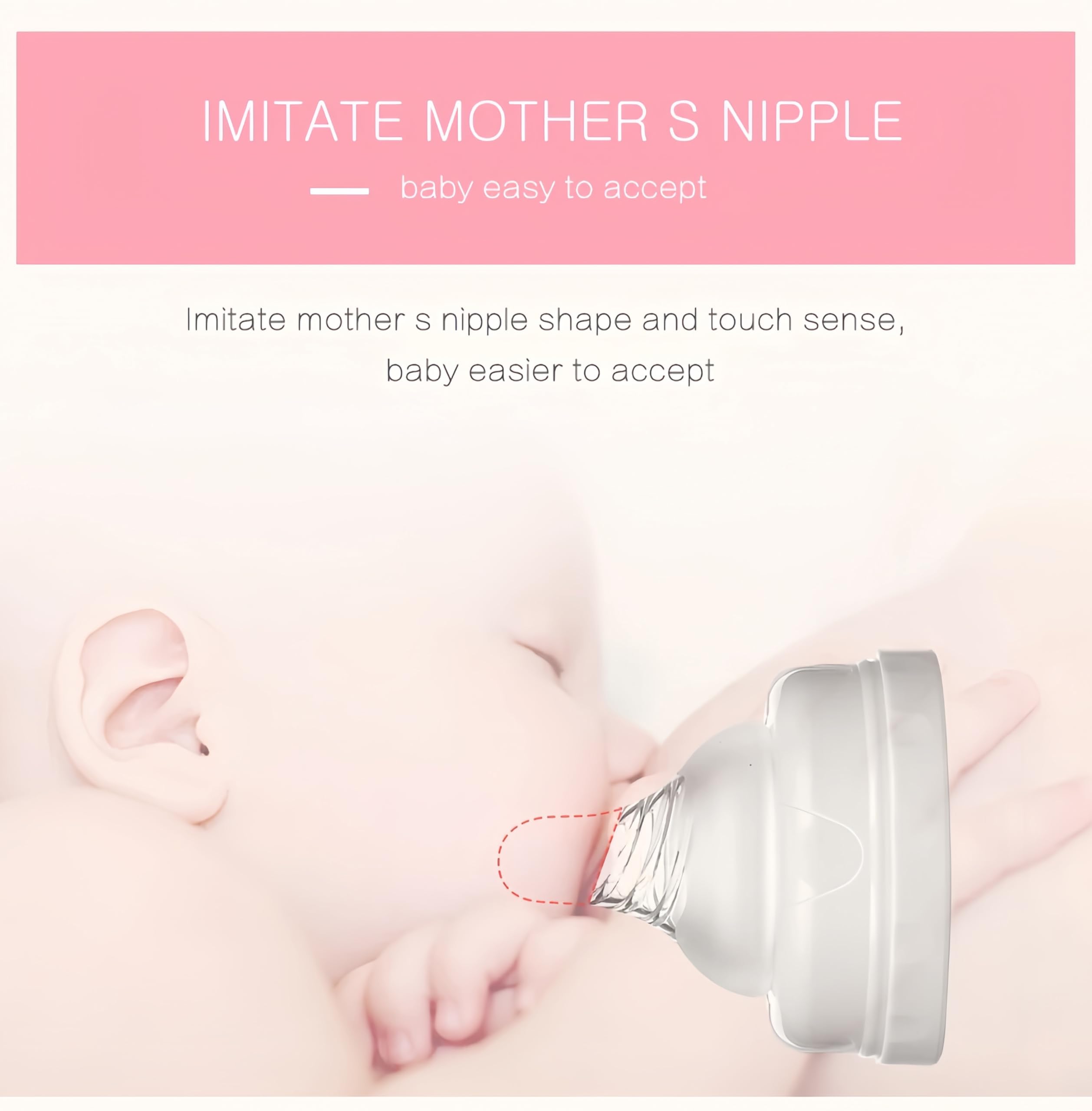 Manual breast pump is compact, ideal for home use and travel.