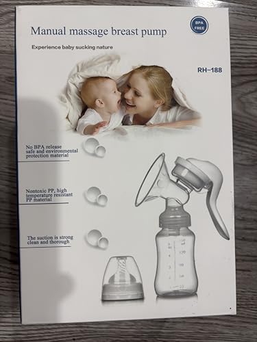 Manual breast pump uses silicone components for durable and safe milk expression.