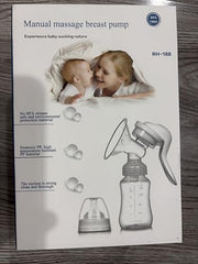 Manual breast pump uses silicone components for durable and safe milk expression.