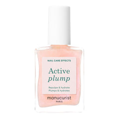 Manucurist Active Plump bottle-label close-up highlighting vegan nail care