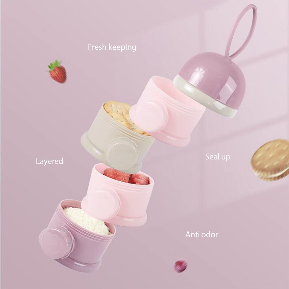 Manwetye portable baby food container ideal for travel and daycare.