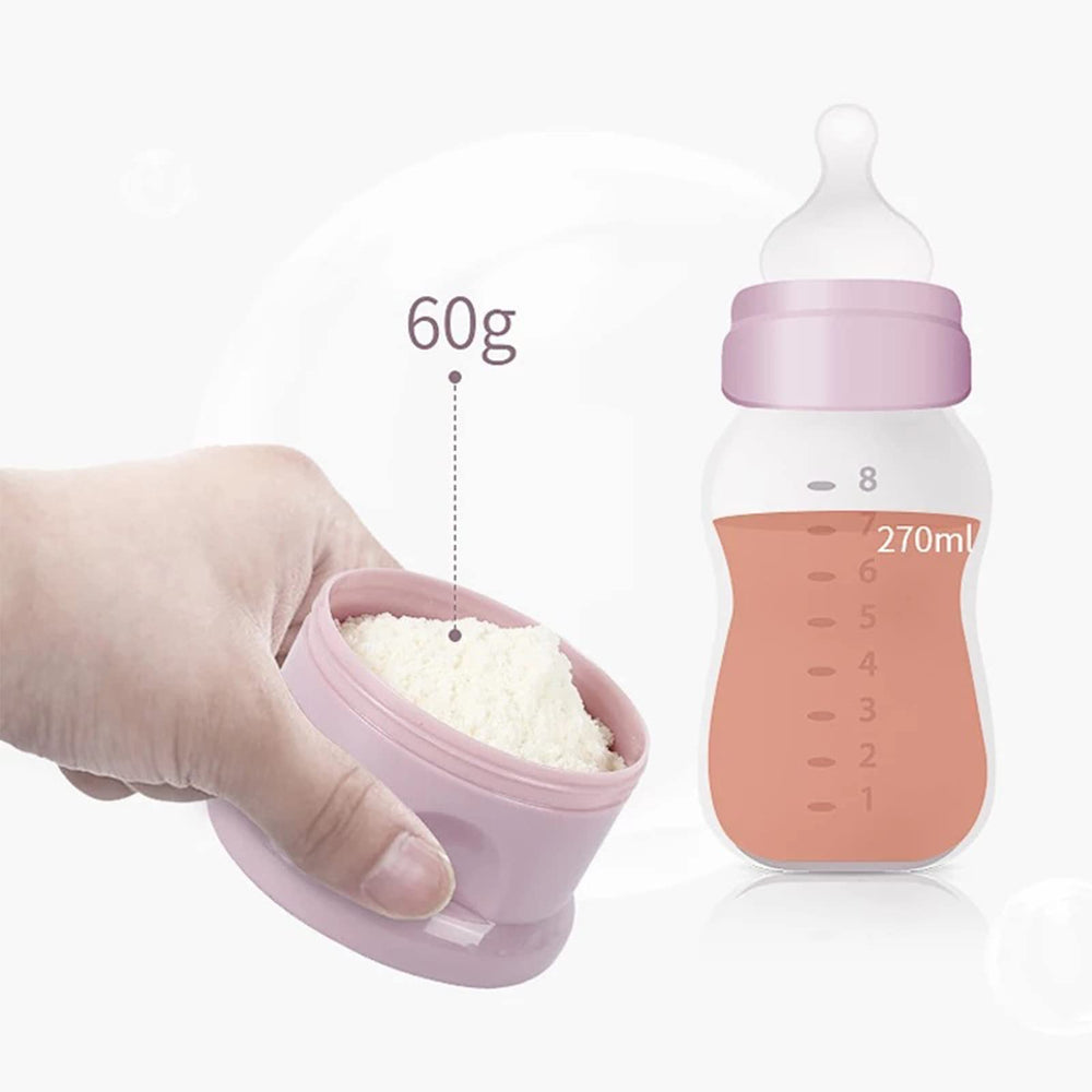 Manwetye travel-friendly baby dispenser keeps feeding essentials organized on trips