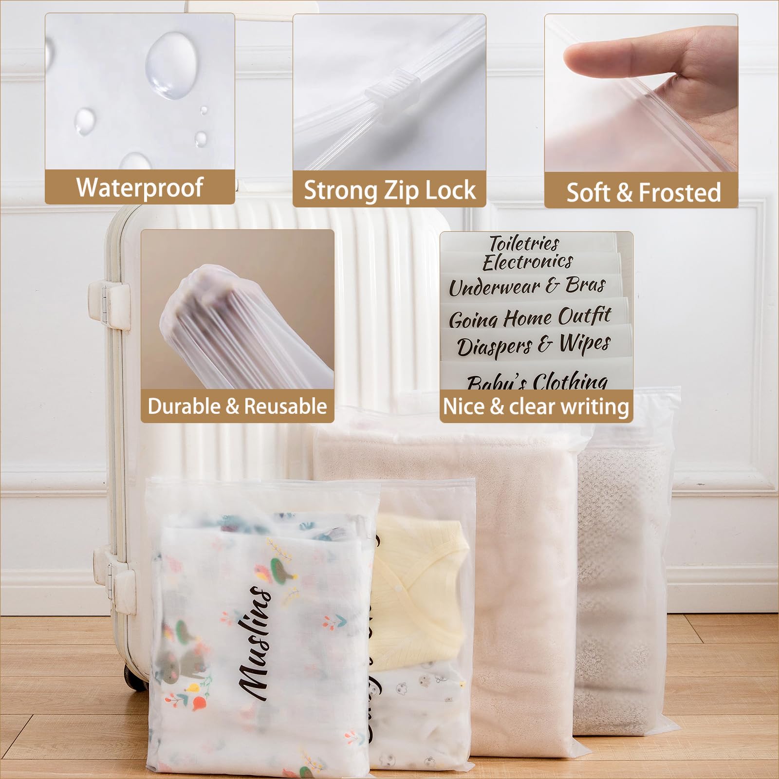 MANWU hospital bags make a thoughtful baby shower gift idea.