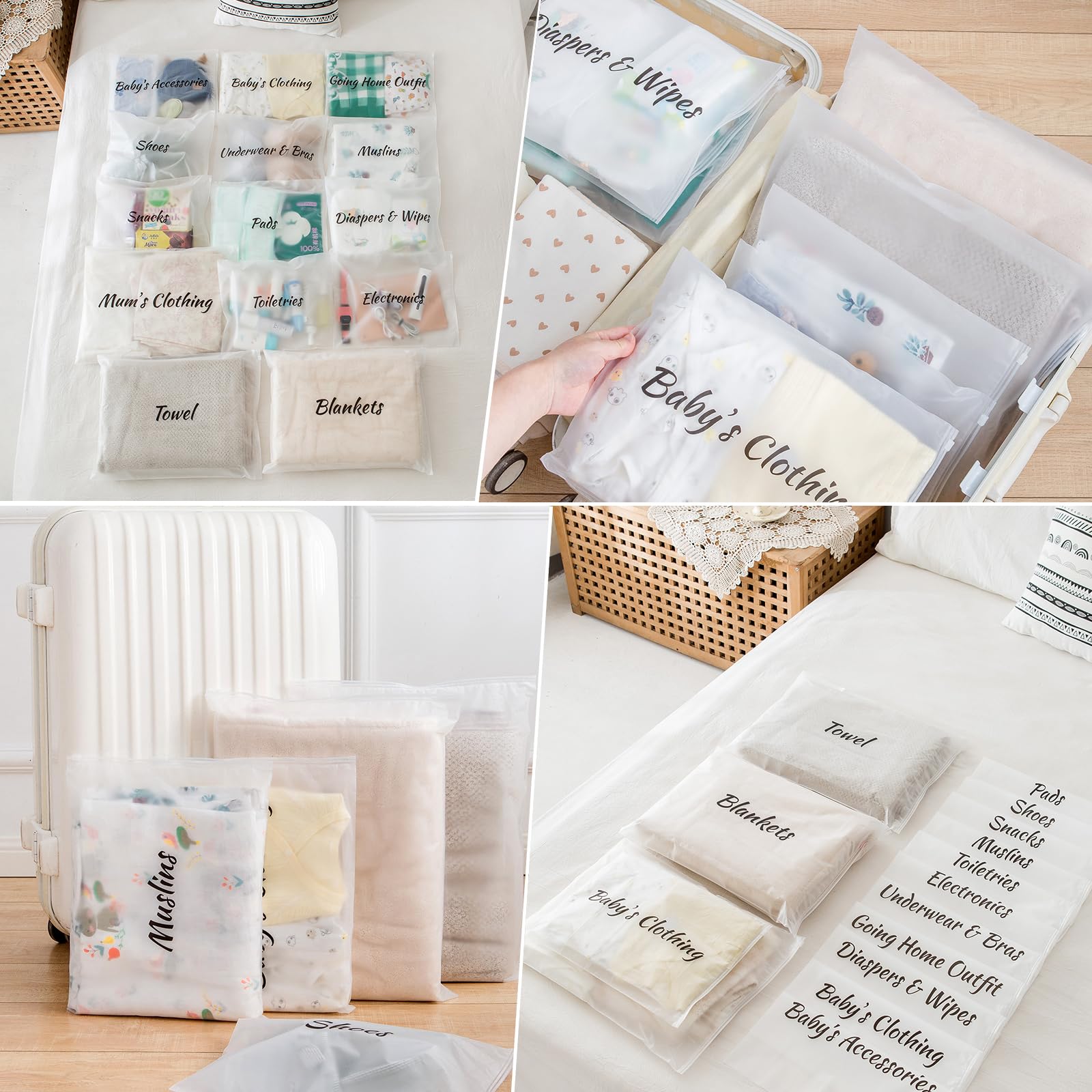 MANWU organizer in use demonstrates efficient packing during labor.