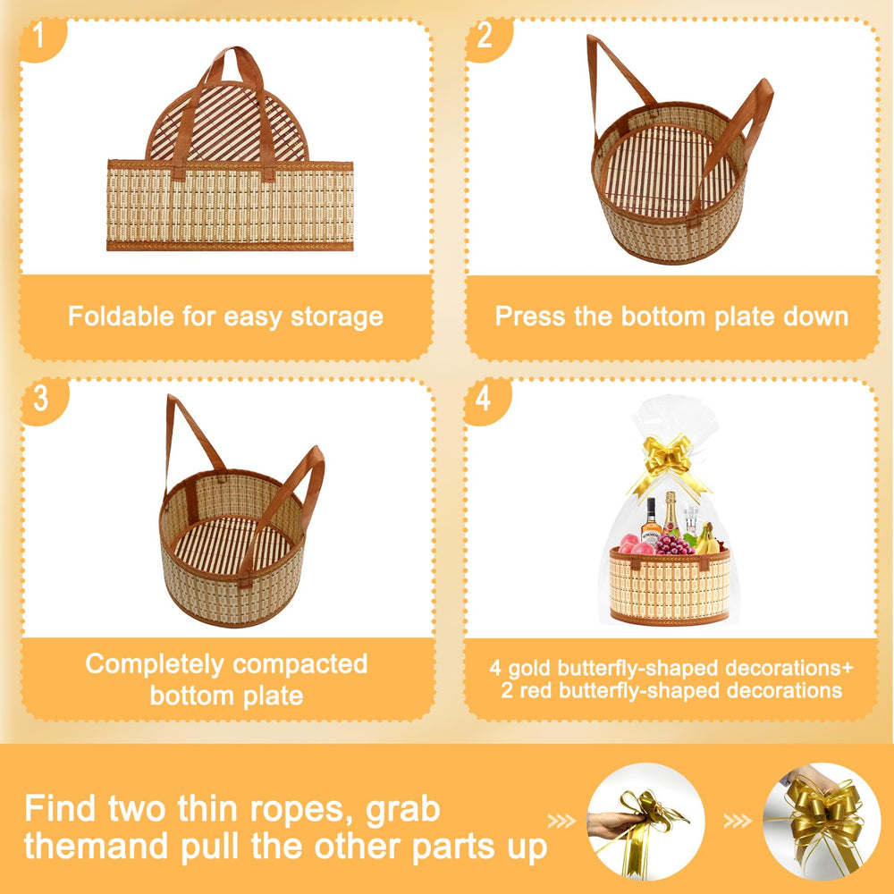 Mapaim gold pull bows add a luxurious finishing touch.