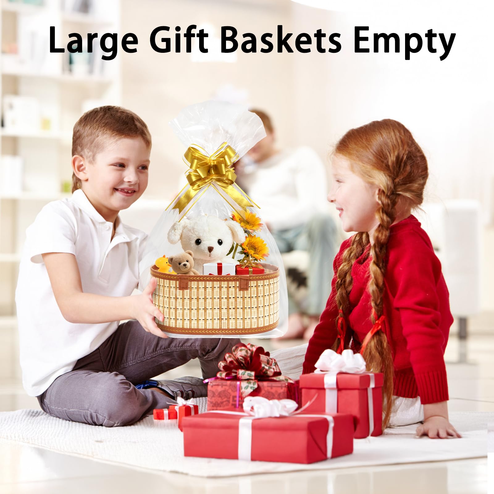 Mapaim reinforced base ensures sturdy baskets for heavy gifts.