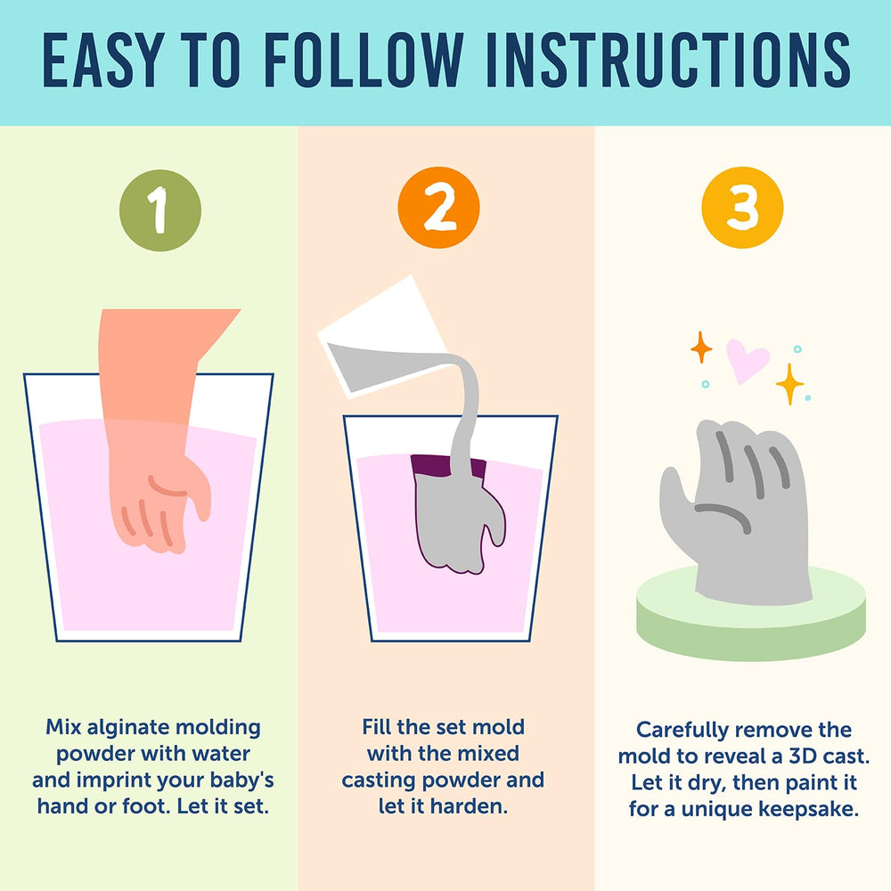 Maplefield mixing alginate with water demonstrates simple, kid-friendly casting steps.