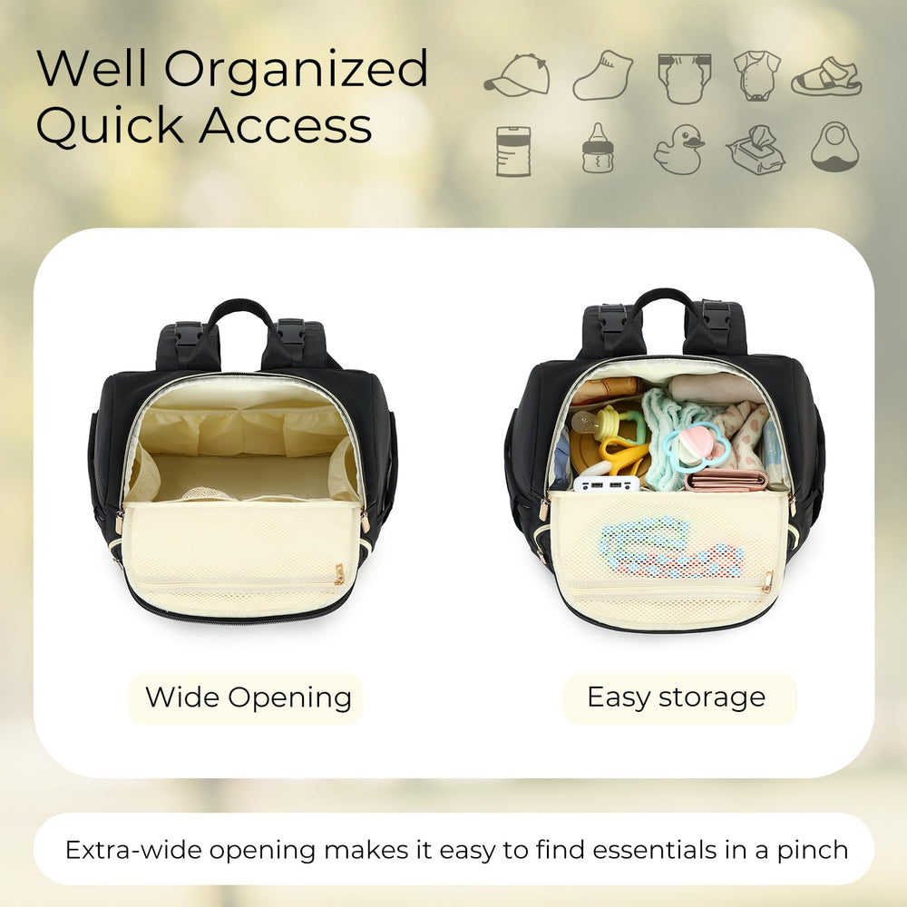 MAPLELILY changing pad inside for quick, hygienic diaper changes