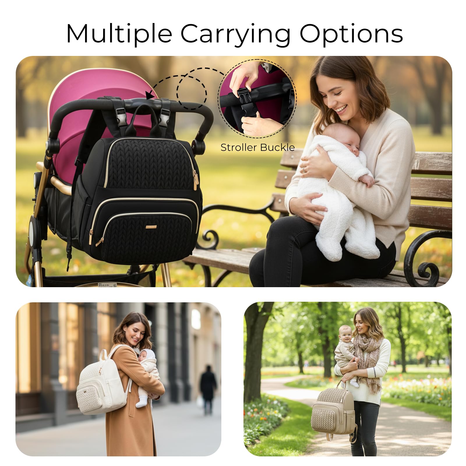 MAPLELILY insulated pockets keep bottles at the right temperature