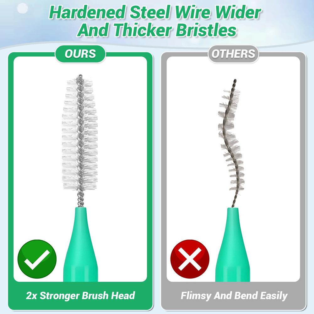 MAPVOLUT shower-head needles pierce deposits to restore water flow.
