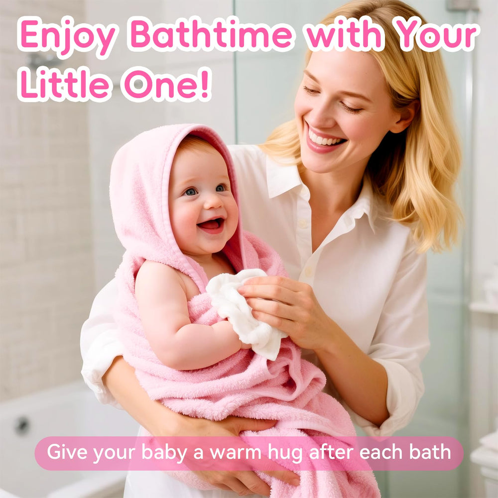 maqsai hooded baby towel close-up shows plush softness for sensitive skin.