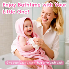maqsai hooded baby towel close-up shows plush softness for sensitive skin.