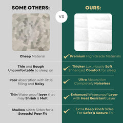 Margaux & May waterproof membrane keeps crib mattress clean and protected.